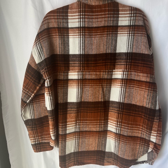 Shacket fleece long sleeve button up women’s warmSize large - Picture 3 of 3